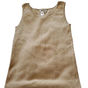 ✨️MOVING SALE!✨️ Vintage Coldwater Creek metallic gold tank